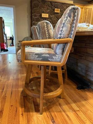 SWIVEL BAR STOOLS, THERE IS A TOTAL OF 4