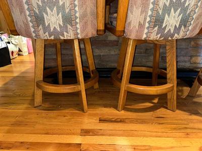 SWIVEL BAR STOOLS, THERE IS A TOTAL OF 4