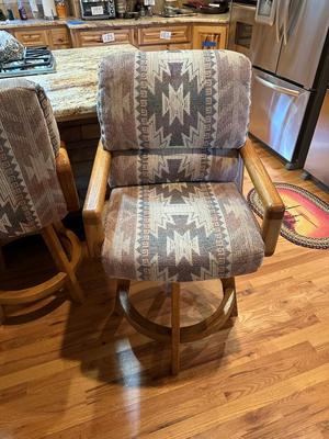 SWIVEL BAR STOOLS, THERE IS A TOTAL OF 4