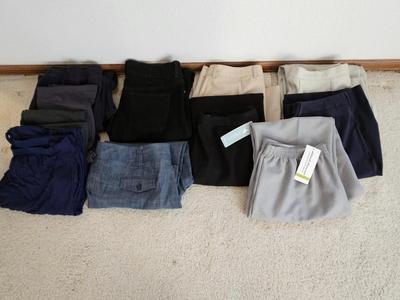 Women's size 14 pants - slacks - some new with tags!