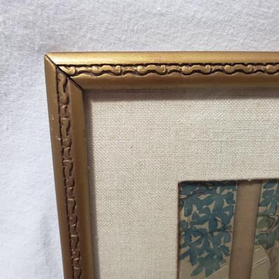 Four Glass Framed Asian Hand Painted Art (1018FR-KD)