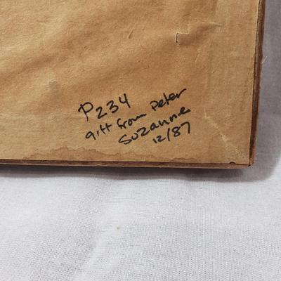 Four Glass Framed Asian Hand Painted Art (1018FR-KD)