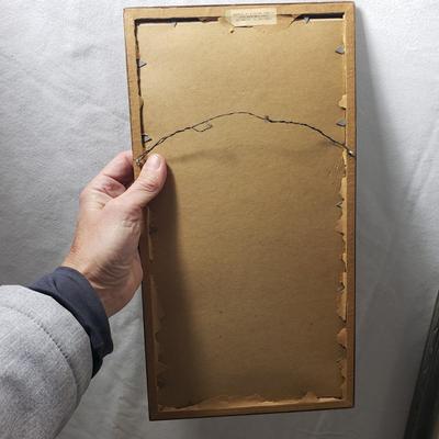 Four Glass Framed Asian Hand Painted Art (1018FR-KD)