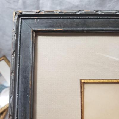 Four Glass Framed Asian Hand Painted Art (1018FR-KD)