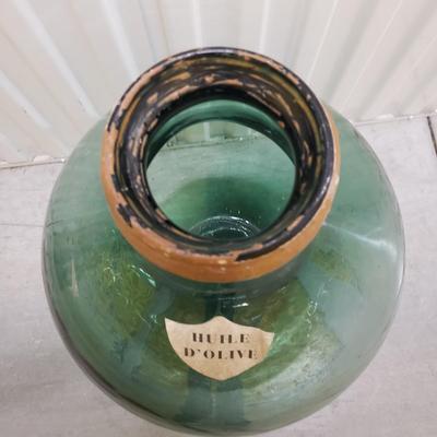 Large Hand Blown French Olive Oil Bottle (1020FR-KD)