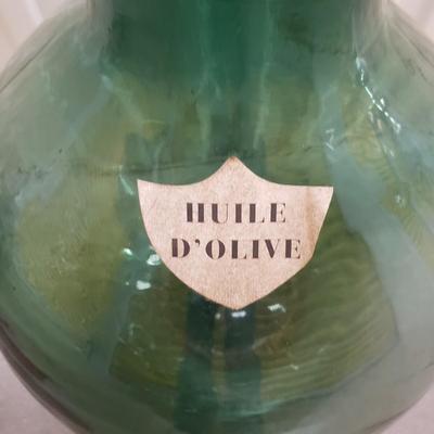 Large Hand Blown French Olive Oil Bottle (1020FR-KD)