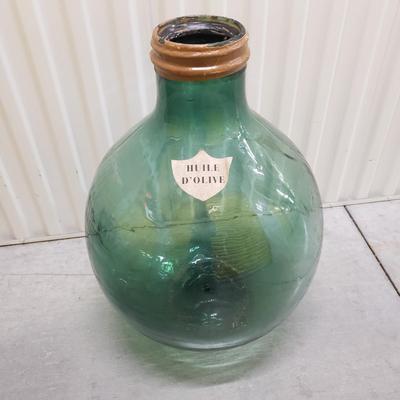 Large Hand Blown French Olive Oil Bottle (1020FR-KD)