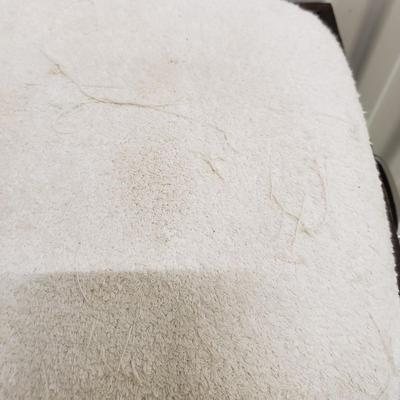 Sturdy Wood Vanity Stool W/Removable Cover (1018CR-KD)