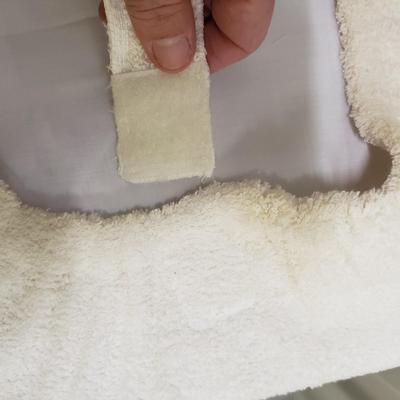 Sturdy Wood Vanity Stool W/Removable Cover (1018CR-KD)