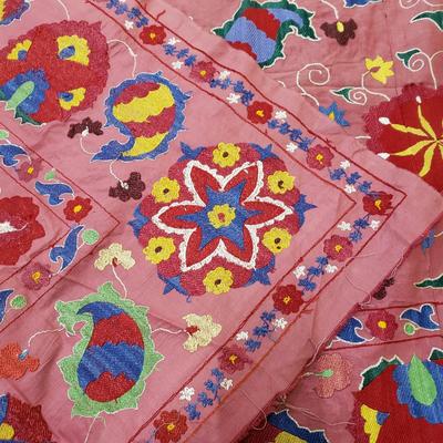 Three Vintage Uzbekistan Suzani Textiles and More (1050-KD)