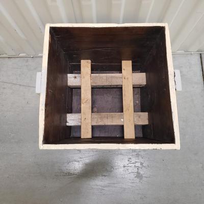 Rustic Hand Painted Wooden Planter Box (1020FR-KD)