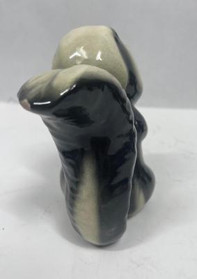 Rare Skunk Figurines De Lee California Pottery Walt Disney Flower friend of Bambi 1940’s Enesco Boxing Skunks