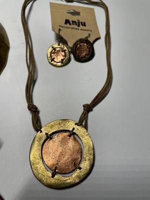 Brass & copper-tone jewelry