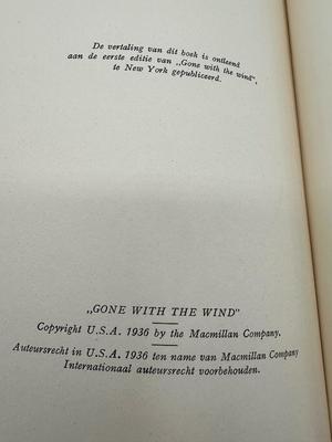 “Gone With The Wind” Dutch Edition, 1936
