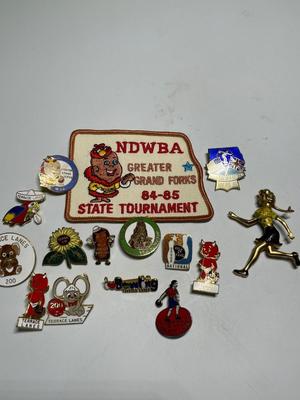 Bowling patch & pins