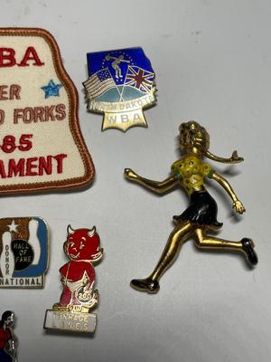 Bowling patch & pins