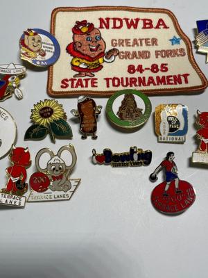 Bowling patch & pins