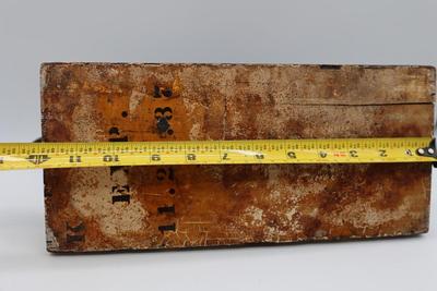 Mechanical Cast Iron Cork Press Tool Mounted on Wooden Plank