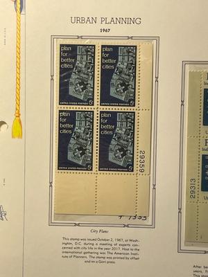 Urban Planning & Finland 1967 Mint Condition US Stamp Plate Blocks Page as Pictured. Only One $5 Shipping Charge for 1 or 100 Pages Won.