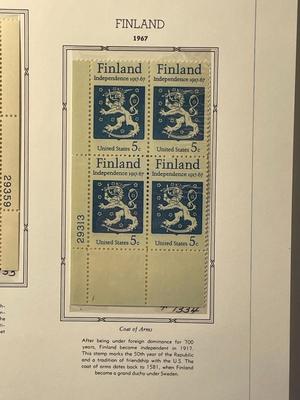 Urban Planning & Finland 1967 Mint Condition US Stamp Plate Blocks Page as Pictured. Only One $5 Shipping Charge for 1 or 100 Pages Won.