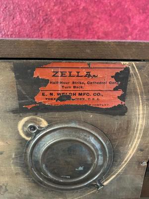 1904 Vintage Zella Mantel Clock