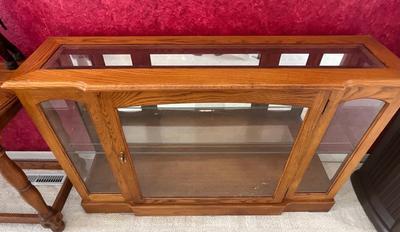 Glass Curio Cabinet with lights