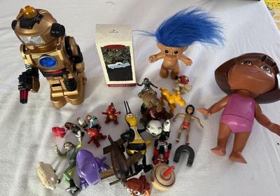 Vintage items, ForceBot 3366, Dora, plus