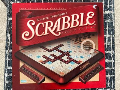 Scrabble Deluxe Turntable Board Game