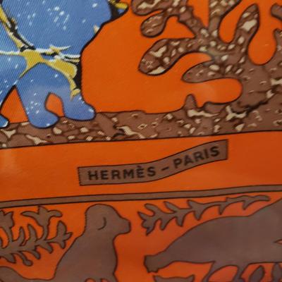 Hermes of Paris Scarf Encased in Acrylic Frame (1050F-KD)