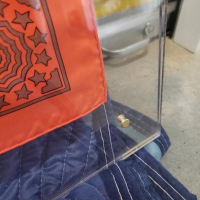 Hermes of Paris Scarf Encased in Acrylic Frame (1050F-KD)