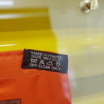 Hermes of Paris Scarf Encased in Acrylic Frame (1050F-KD)