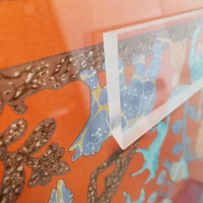 Hermes of Paris Scarf Encased in Acrylic Frame (1050F-KD)