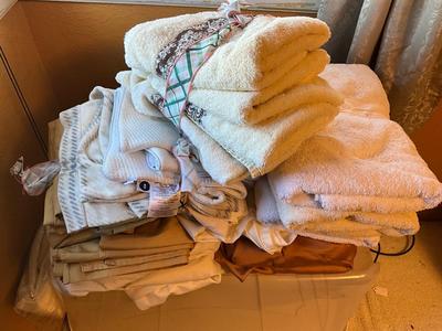 Towels and 3 sets of Kingsize bedding
