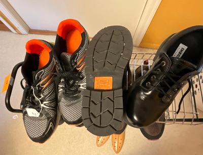 Shoes and rack, Sketchers plus Size 12