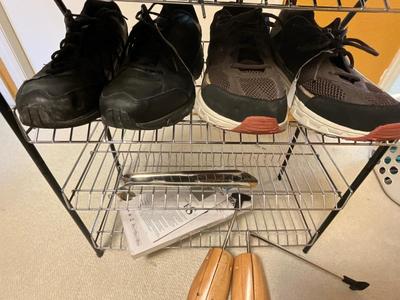Shoes and rack, Sketchers plus Size 12