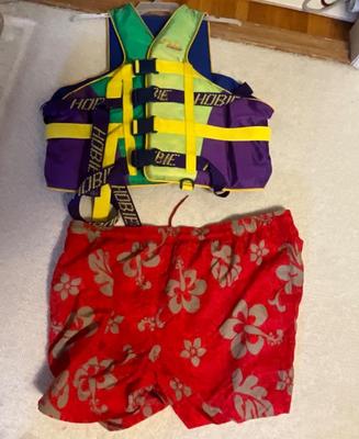 Swim wear 40in, life preserver 3x