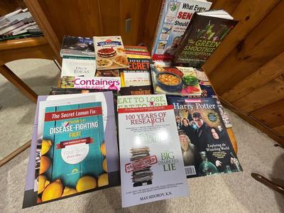 Group of educational health books
