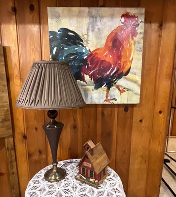 Home Decor, Rooster picture on canvas