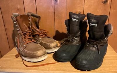 Boots, both size 12