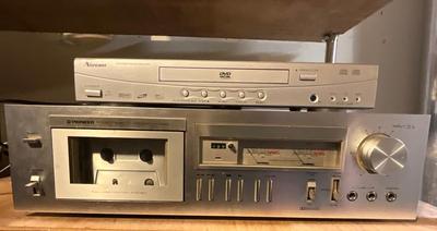 Pioneer Cassette Player and Norcent DVD player