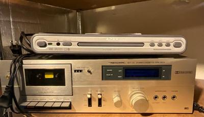 Realistic Cassette Player and Apex DVD Player