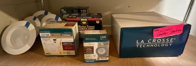 Motion sensor lights plus weather station