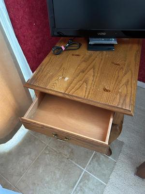 Side table with Queen Ann legs