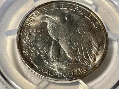 PCGS CERTIFIED 1946-S MS64 WALKING LIBERTY SILVER HALF DOLLAR AS PICTURED. FREE DOMESTIC SHIPPING.