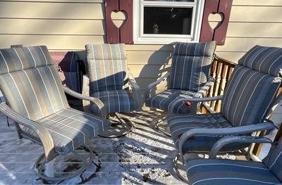 Patio rockers with new cushions