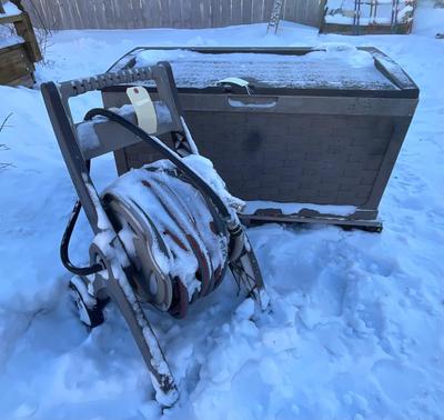 Hose Reel Cart and Storage box