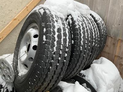 4 Continental Vanco FourSeason Truck/Trailer tires/wheels 225/75R 16C M&S
