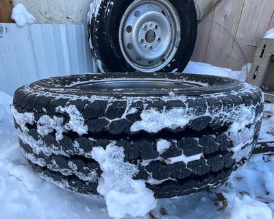 4 Continental Vanco FourSeason Truck/Trailer tires/wheels 225/75R 16C M&S