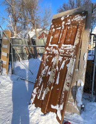 Three vintage doors (heavy)