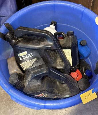 Blue round container of Motor Oils